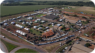 Vista aérea diurna da ExpoAgro